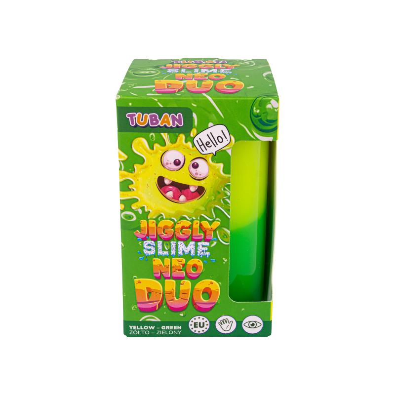 JIGGLY SLIME NEO DUO ŻÓŁTO-ZIELONY 430G TUBAN