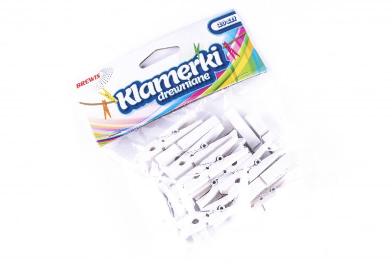 KLAMERKI OZDOBNE 4,5CM BIAŁE BREWIS