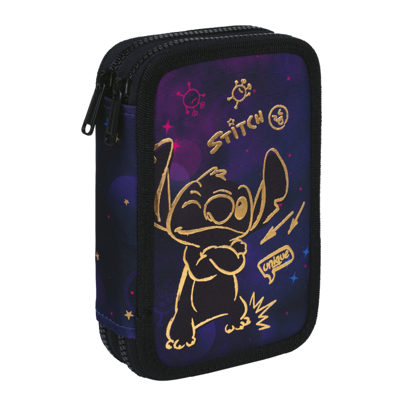 PIÓRNIK PODWÓJNY Z WYPOSAŻENIEM STITCH JUMPER 2 - DISNEY GOLD