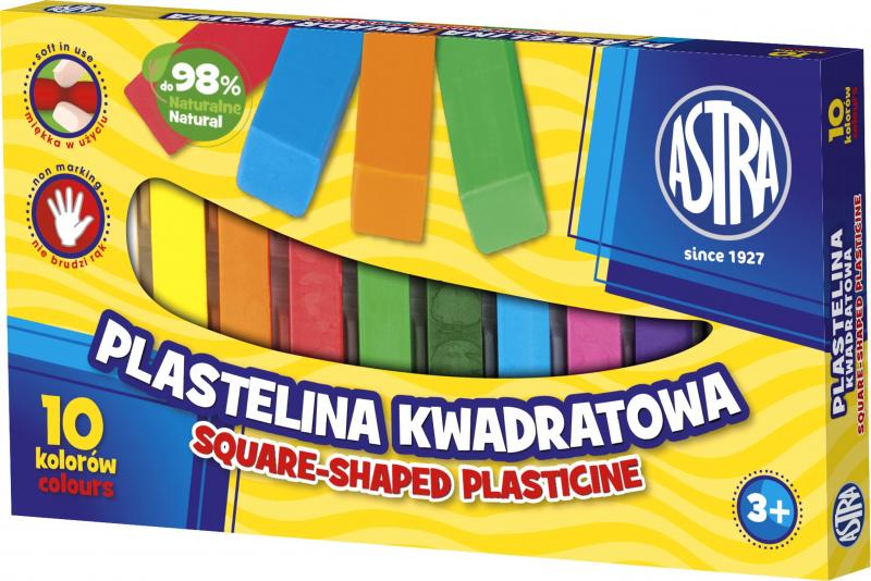 PLASTELINA 10 ASTRA KWADRATOWA