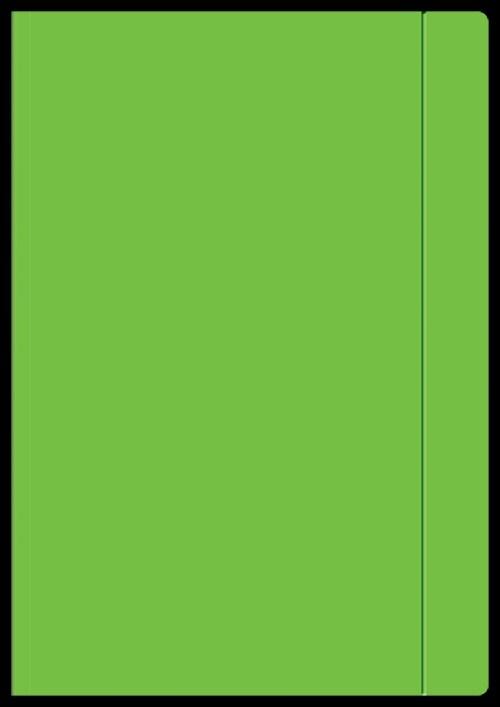 TECZKA Z GUMKĄ A4 INTER A4 + FLUO ZIELONA