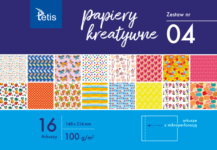 PAPIERY KREATYWNE A5 ZESTAW NR 04