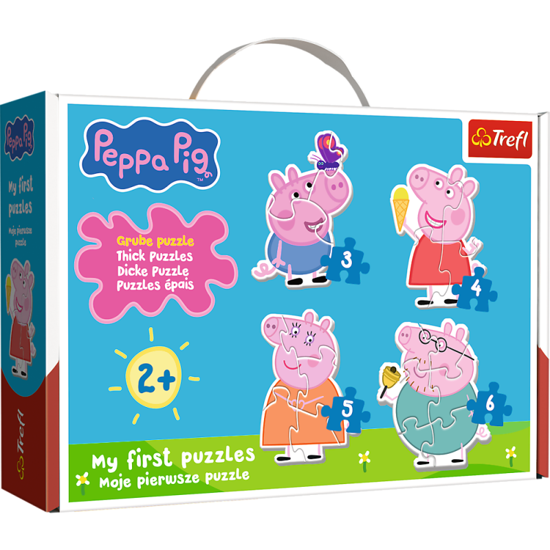 PUZZLE BABY CLASSIC MAŁA ŚWINKA WŚRÓD PRZYJACIÓŁ