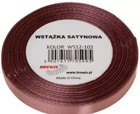 WSTĄŻKA SATYNOWA 38MM/32M 102 BRUDNY RÓŻ