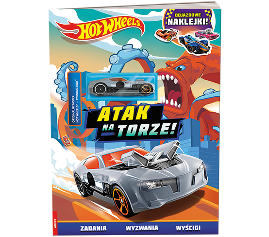 KSIĄŻECZKA MATTEL HOT WHEELS. ATAK NA TORZE