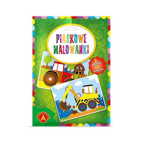 PIASKOWE MALOWANKI - KOPARKA, TRAKTOR