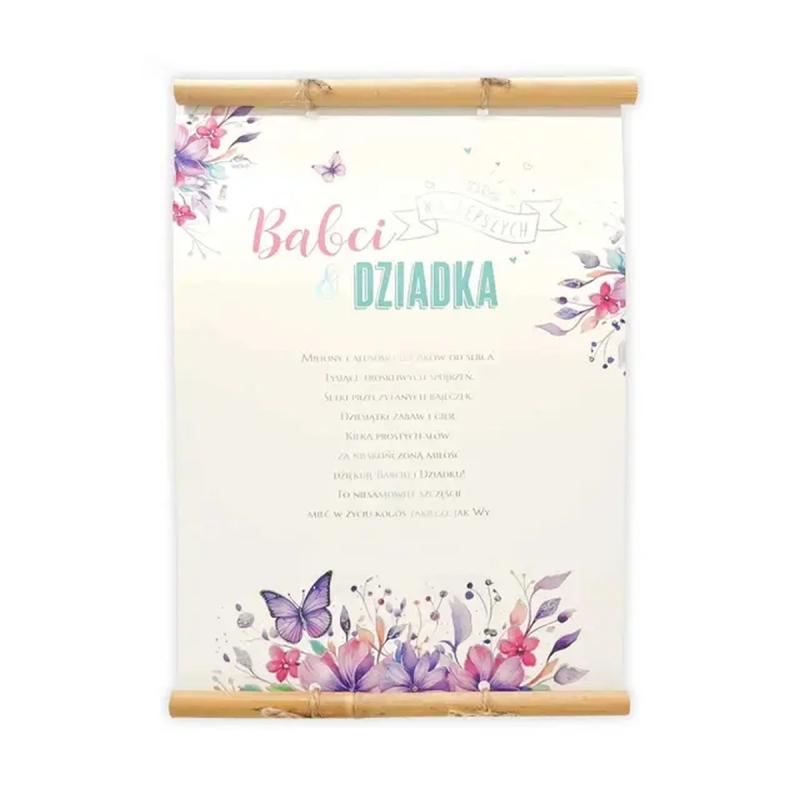 DYPLOM Z BAMBUSEM KOTEK DZIEŃ BABCI I DZIADKA
