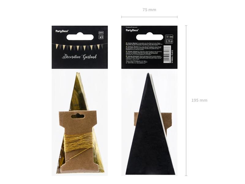 GIRLANDA FLAGIETKI MIX 2,15M