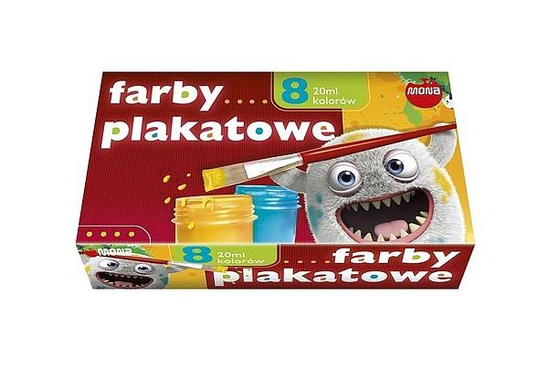 FARBY PLAKATOWE 8/20ML MONA EKONOMICZNE OPAKOWANIE