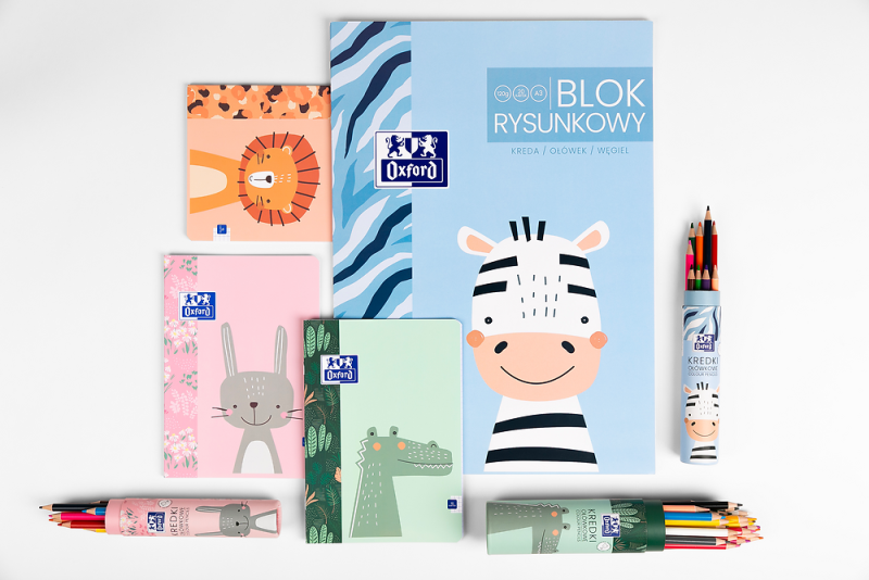 BLOK RYSUNKOWY A3/20 BIAŁY OXFORD 120G KIDS