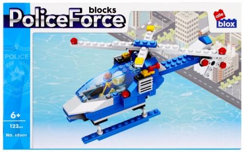 KLOCKI KONSTRUKTOR ALLEBLOX POLICJA 122EL 27X17X5 48/96