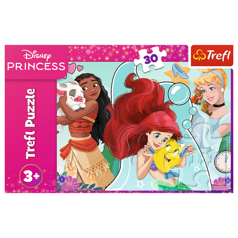 PUZZLE 30 TREFL PIĘKNE I ODWAŻNE PRINCESS