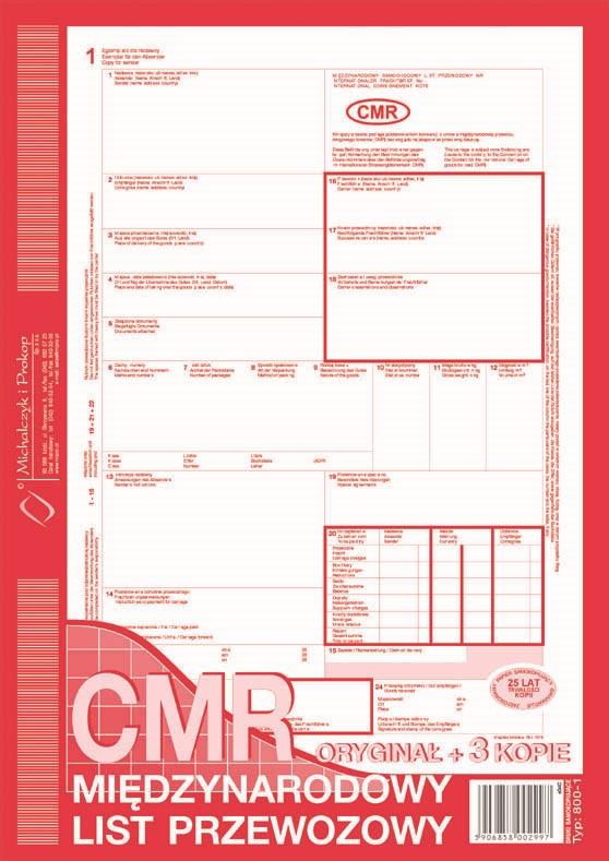 DRUK M CMR A4 (ORG.+ 4 KOPIE) NUMER.