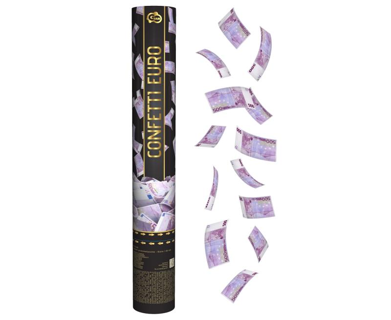 KONFETTI PNEUMATYCZNE FOLIOWE EURO 40CM
