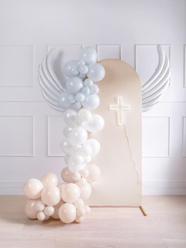 BALONY FOLIOWE DO GIRLAND SKRZYDŁA 104X60CM BIAŁE