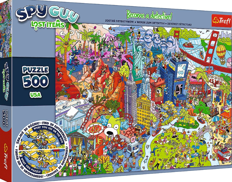 PUZZLE 500 TREFL SPY GUY LOST ITEMS USA