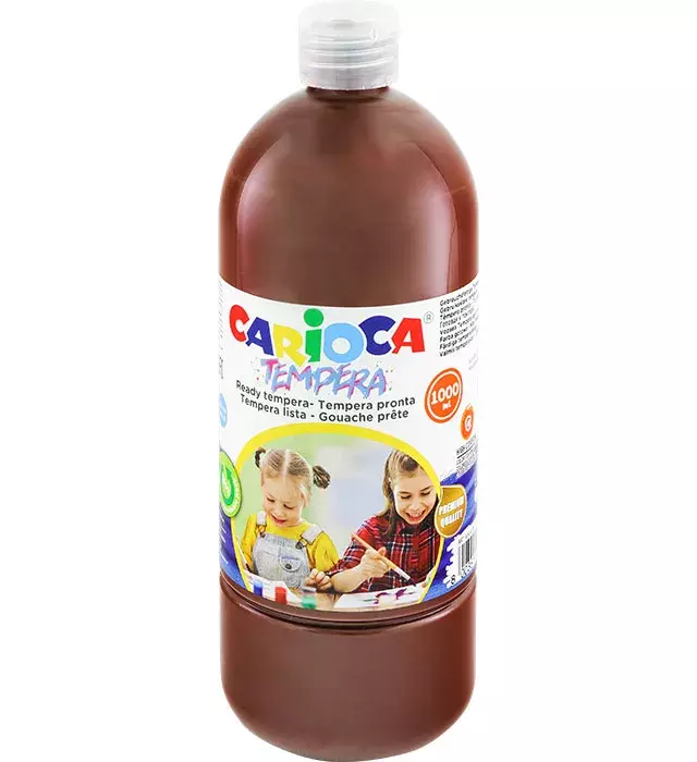 FARBA TEMPERA 1000ML BRĄZOWA CARIOCA (40430/06)