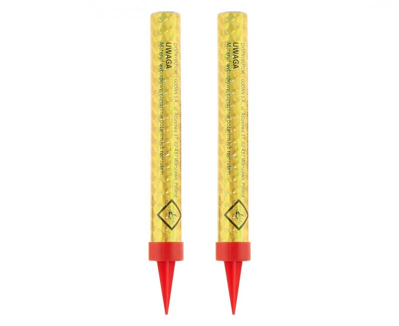 FONTANNY PARTY HOLOGRAFICZNE ZŁOTE 12CM A2