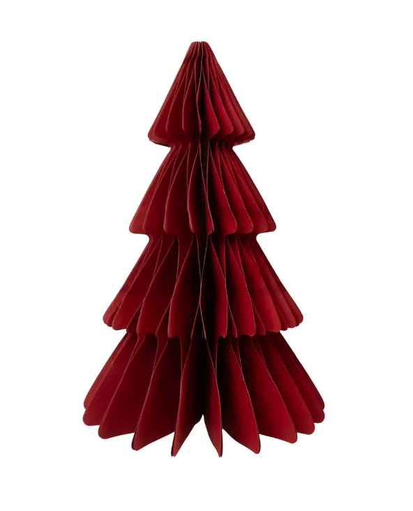 CHOINKA PAP.BORDOWA 25CM #ŚWIĘTA