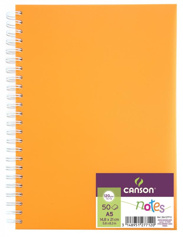 NOTES A5/50 PP CANSON 120G POMARAŃCZ