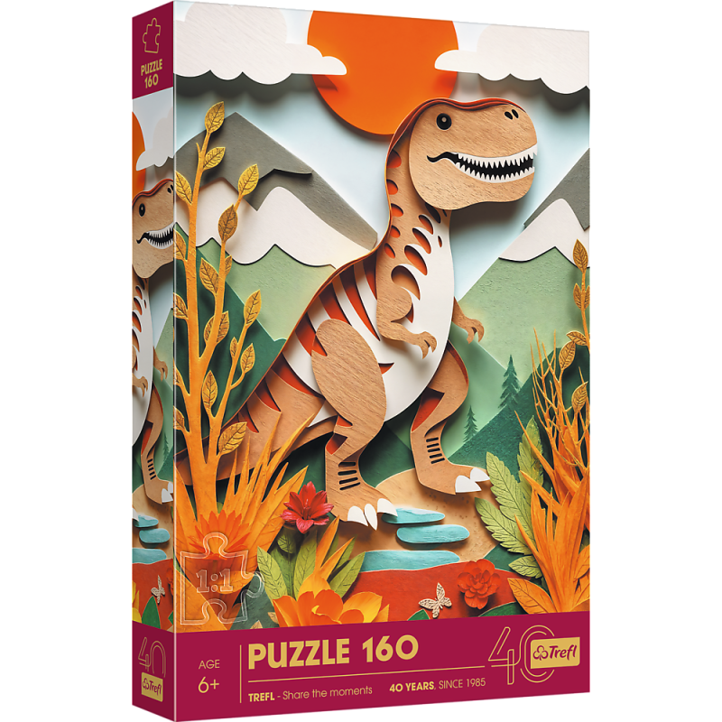 PUZZLE 160 TREFL PAPER ART: DINOZAUR
