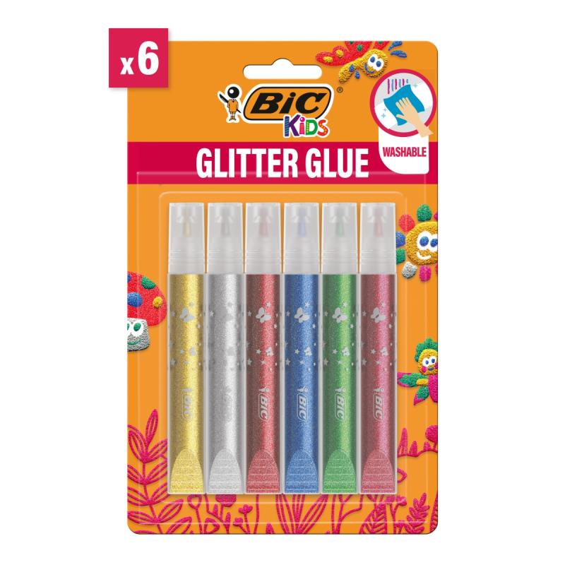 KLEJ BIC BROKATOWY GLITTER BL.6