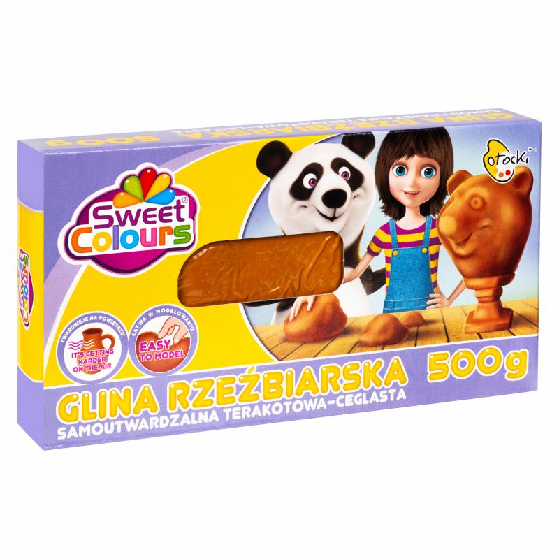 GLINA SAMOUTWARDZALNA TERAKOTOWA- CEGLASTA 500G OTOCKI