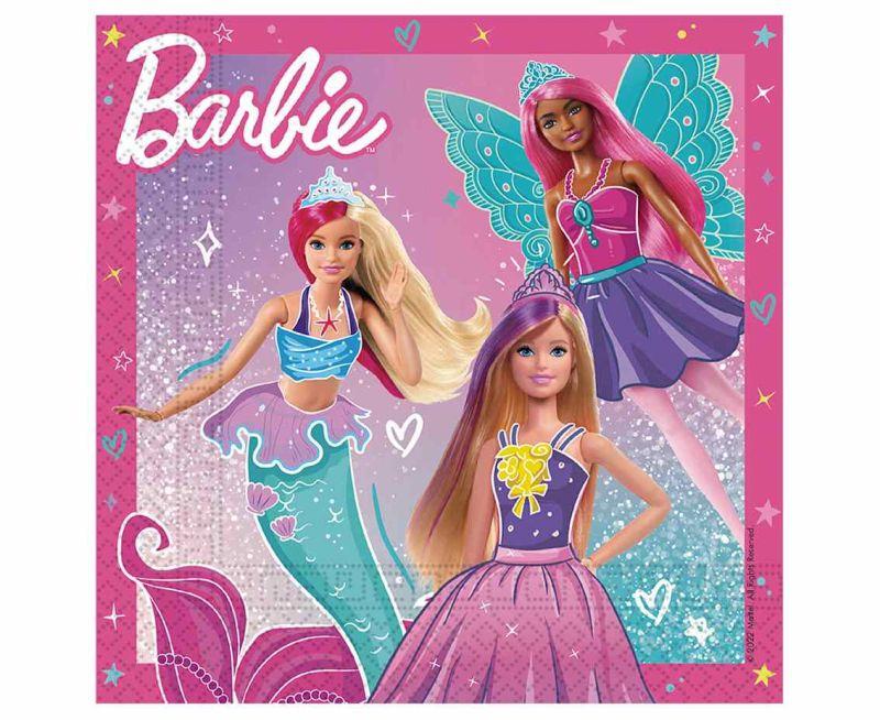 SERWETKI PAPIEROWE BARBIE FANTASY MATEL