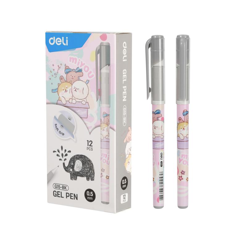 PIÓRO KULKOWE MIYOU 0,5MM CZARNE DELI