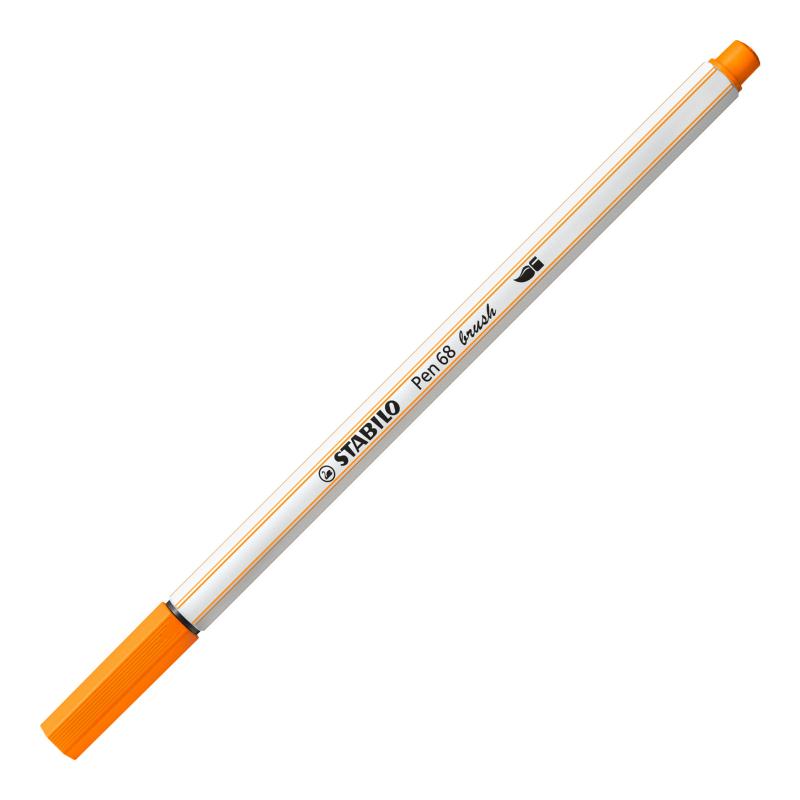 PISAKI STABILO 68 BRUSH POMARAŃCZOWY