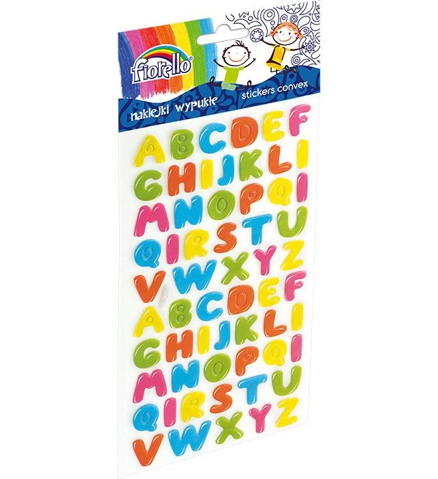 NAKLEJKI WYPUKŁE FIORELLO GR-NP141 LITERY