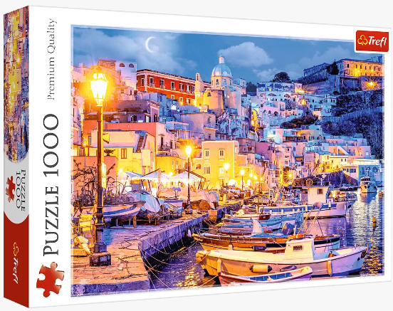 PUZZLE 1000 TREFL WYSPA PROCIDA NOCĄ WŁOCHY