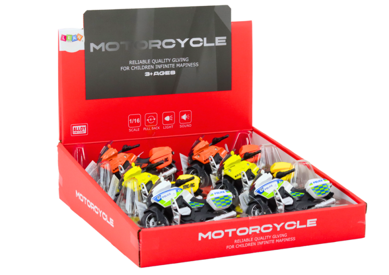 MOTOCYKL SPORTOWY Z NAPĘDEM FRYKCYJNYM 3 KOLORY