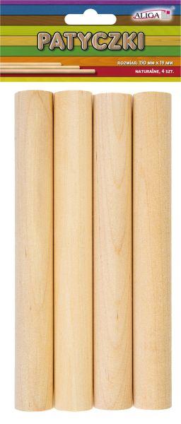 PATYCZKI PK-7339 BEZBARWNE OKRĄGŁE A/4 150X19MM