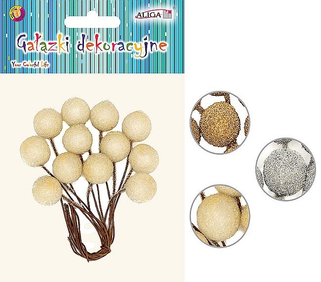 GAŁĄZKI DEKORACYJNE DPG-2878 ZAW. 3KOL.12SZT DŁ.11CM #ŚWIĘTA