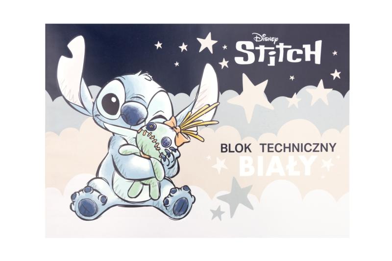 BLOK TECHNICZNY A4/10 BIAŁY BENIAMIN STITCH