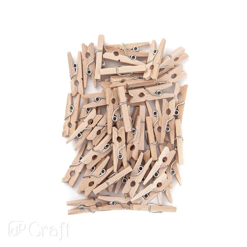 MINI KLAMERKI DREWNIANE 2,5CM 40SZT
