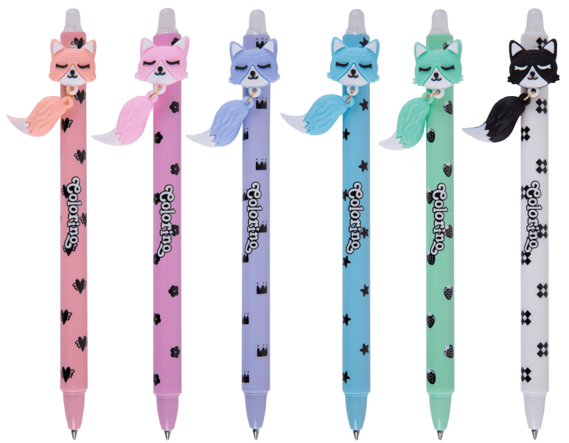 DŁUGOPIS PATIO WYMAZYWALNY FOXES A/36 AUTOMATYCZNY COLORINO #ŚWIĘTA