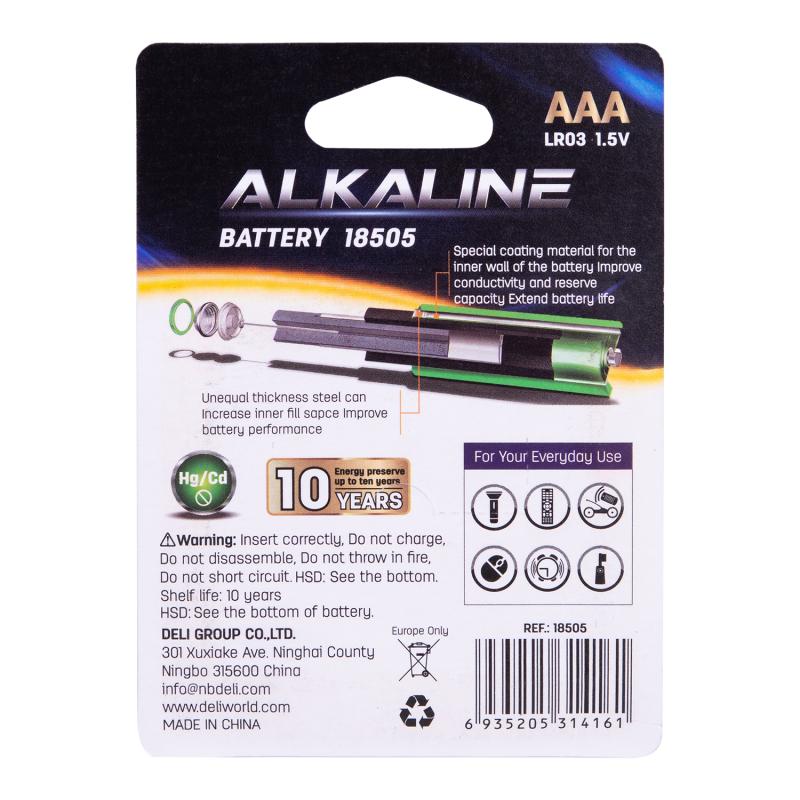 BATERIA LR03 ALKAICZNA AAA A4 DELI
