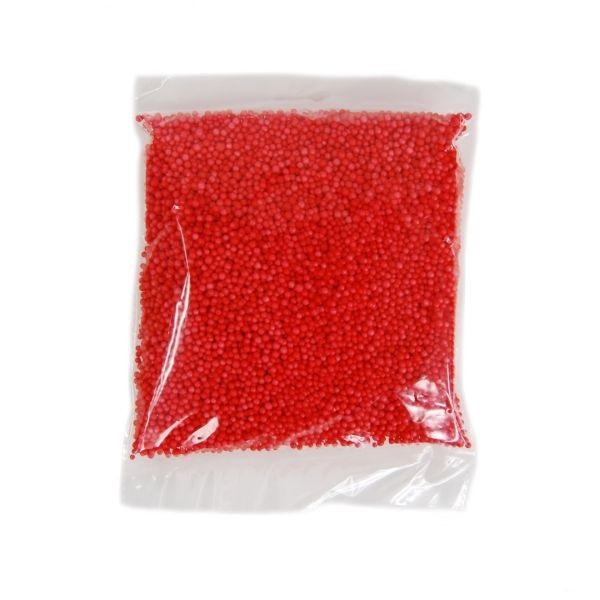 KULKI STYROPIANOWE CZERWONE 4MM 10G WALENTYNKI