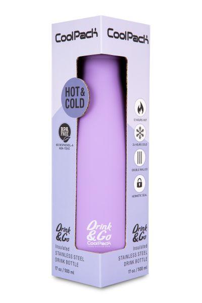 BIDON METALOWY CP TERMO BOTTLE - PASTEL / POWDER PURPLE