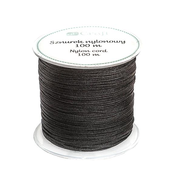 SZNUREK NYLONOWY 0,8MM 100M CZARNY