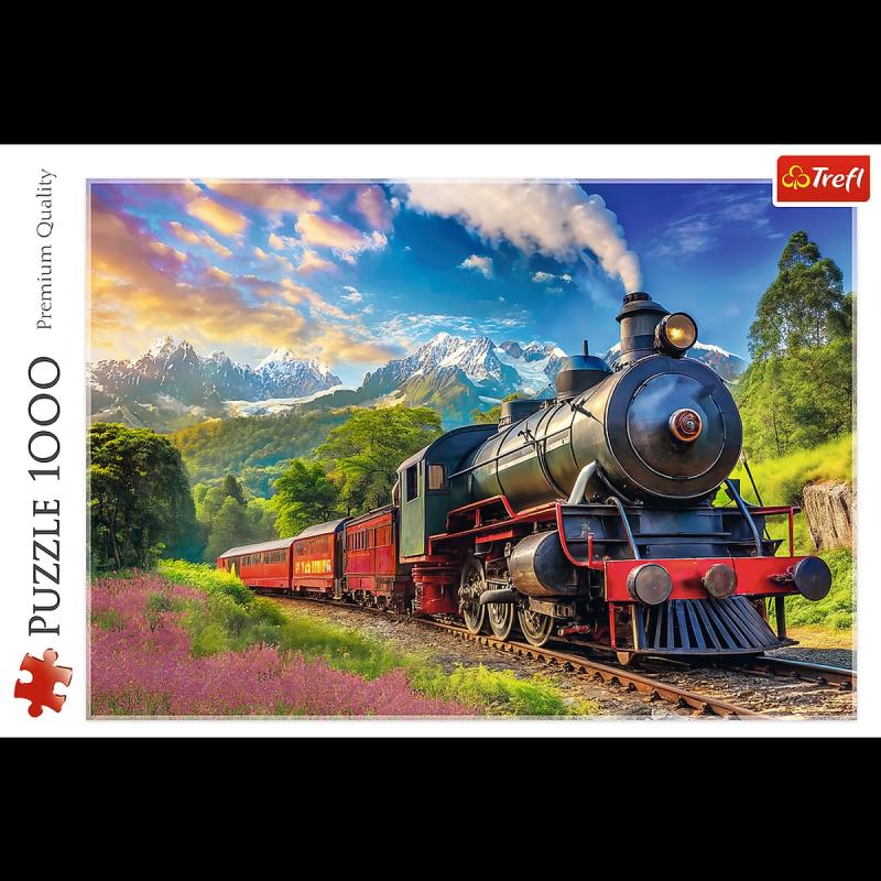 PUZZLE 1000 TREFL PODRÓŻ POCIĄGIEM