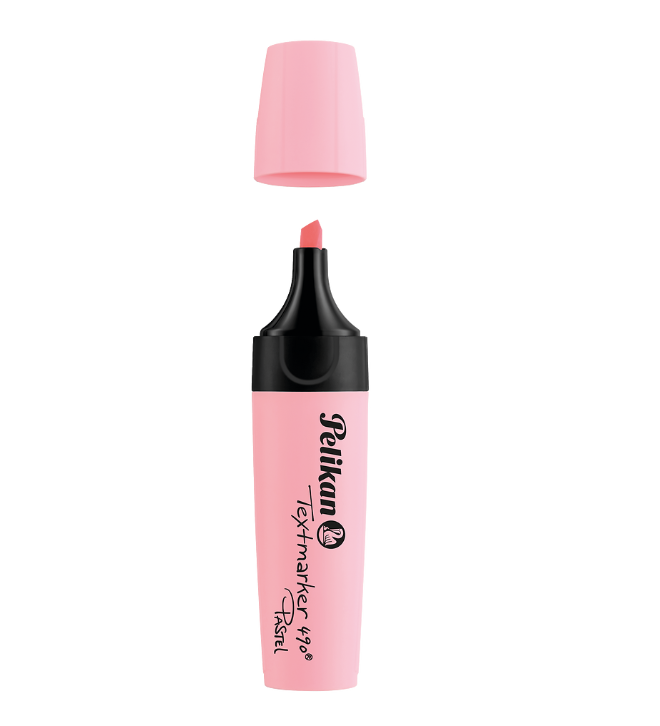 ZAKREŚLACZ PELIKAN 490 PASTELL RÓŻOWY A/10