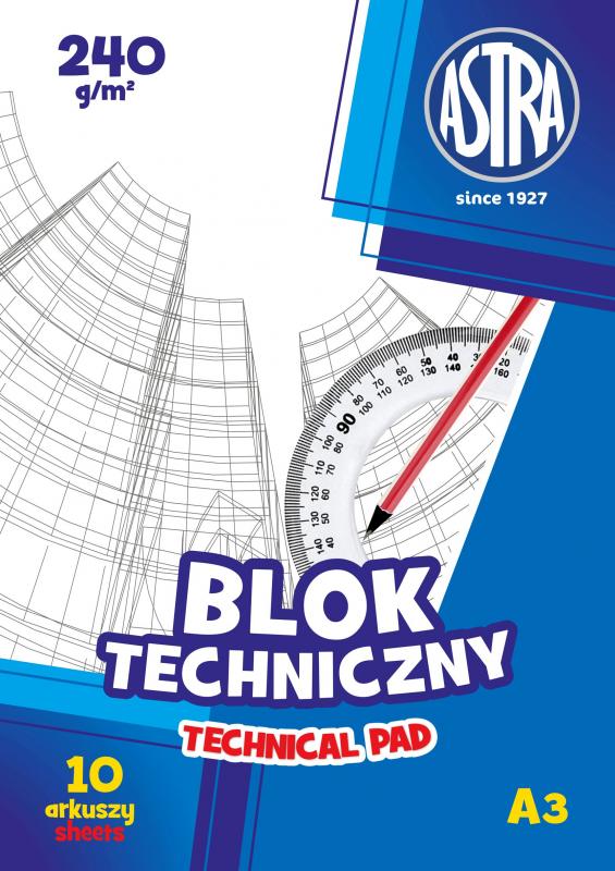 BLOK TECHNICZNY A3 240G ASTRA