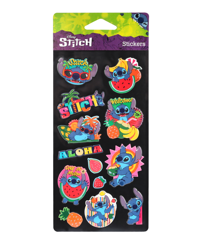 NAKLEJKI POP UP - STITCH WZÓR 2 DISNEY BLACK