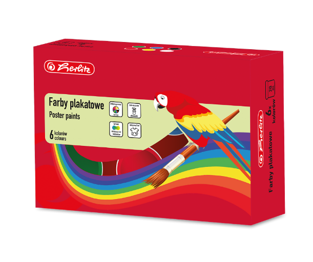 FARBY 6 PLAKATOWE SZK. HERLITZ 20ml