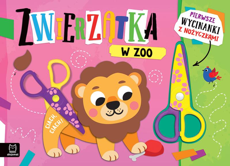 KSIĄŻECZKA PIERWSZE WYCINANKI Z NOŻYCZKAMI ZWIERZĘTA W ZOO