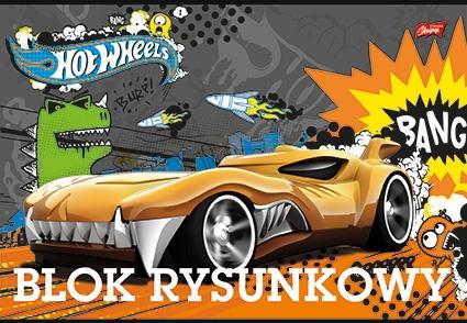 BLOK RYSUNKOWY A4 UNIPAP HOT WHEELS