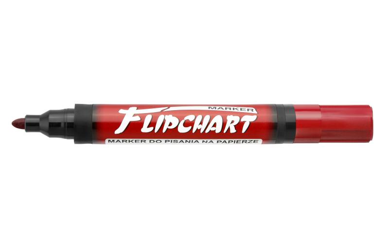 MARKER KAMET FLIPCHART OKR CZERWONY
